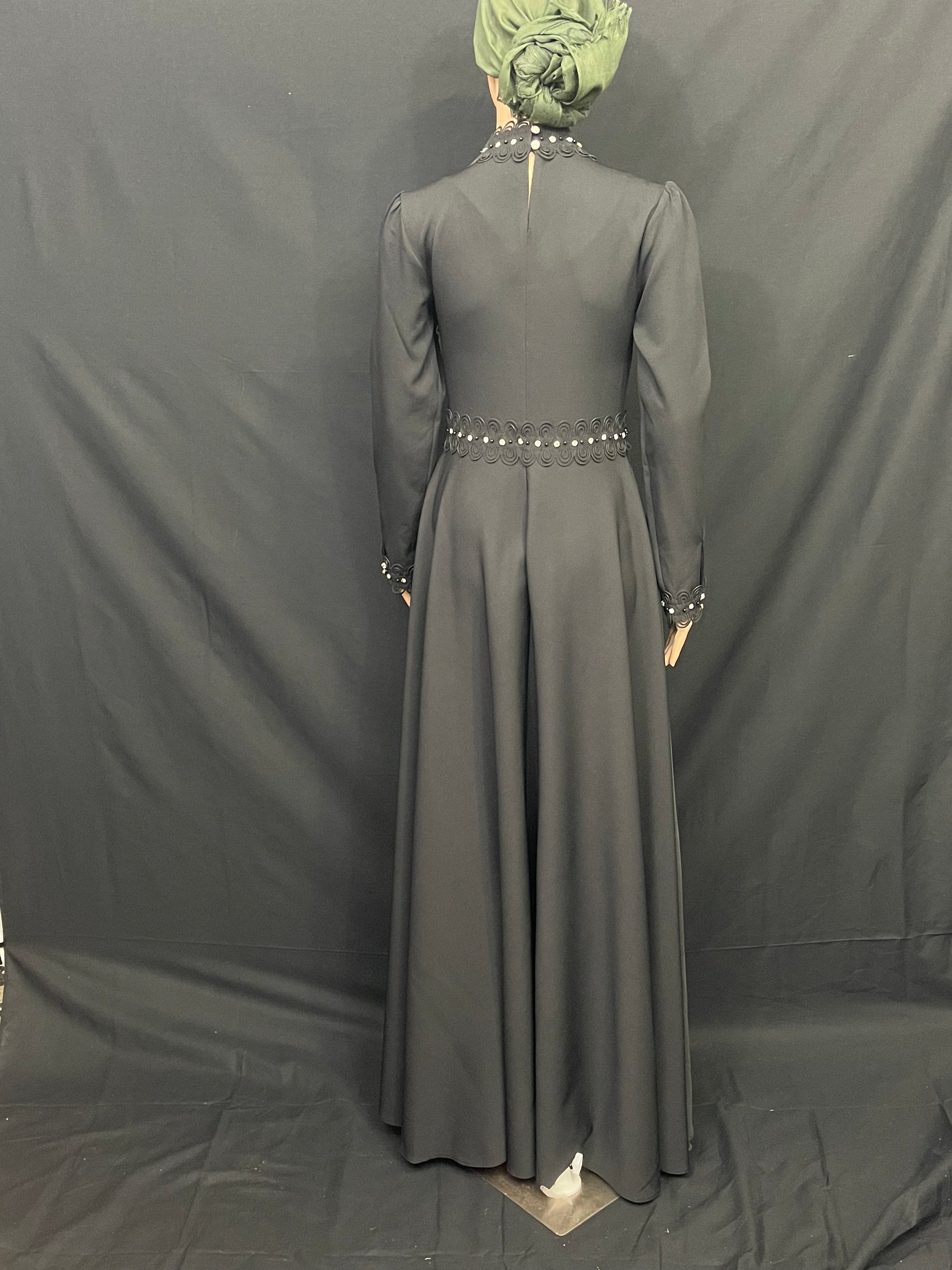Black Diamond Sequenced Maxi Dress - Asiyah's Collection