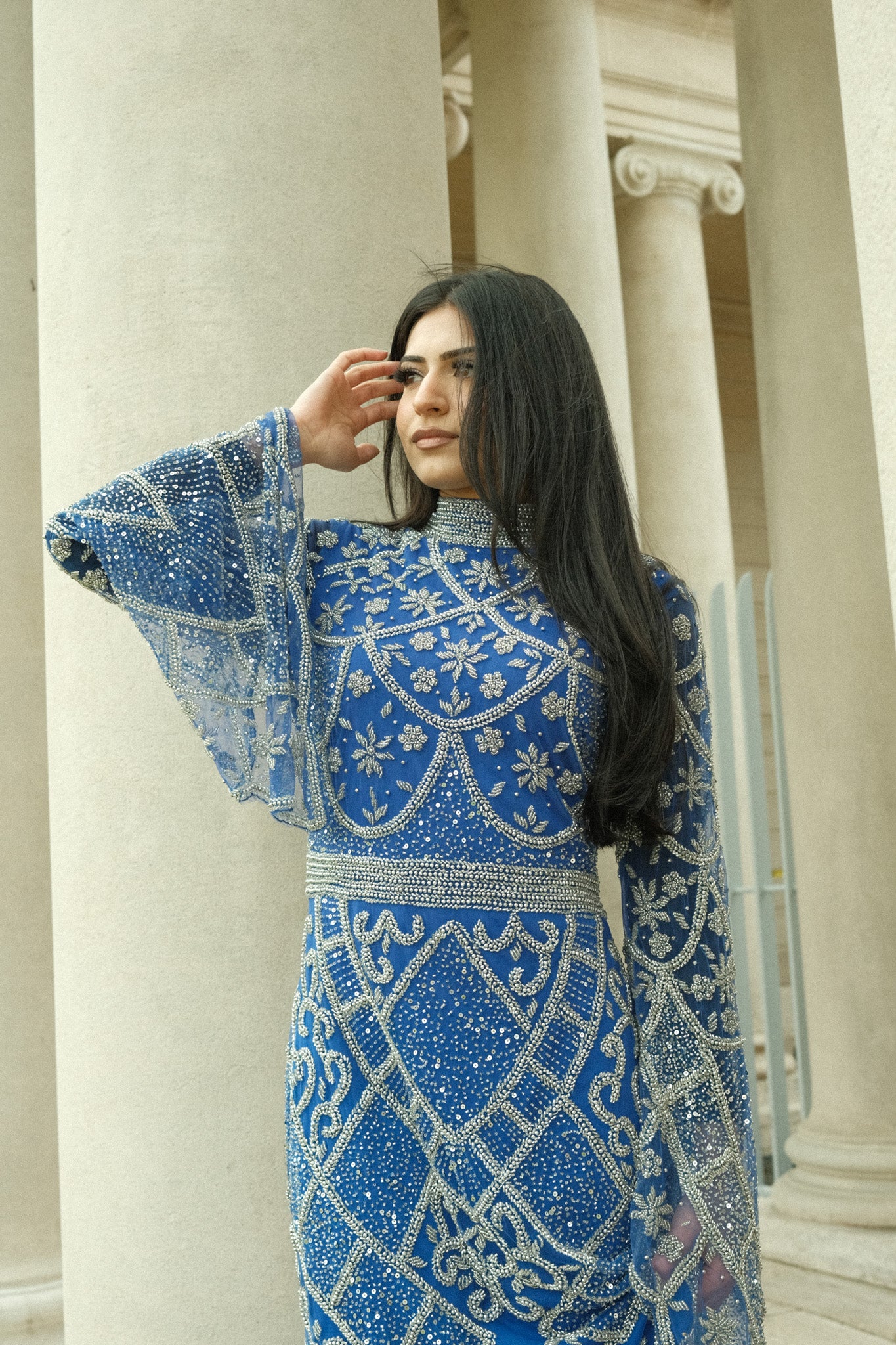 Noor Dress – Modest Sparkle for Special Occasions
