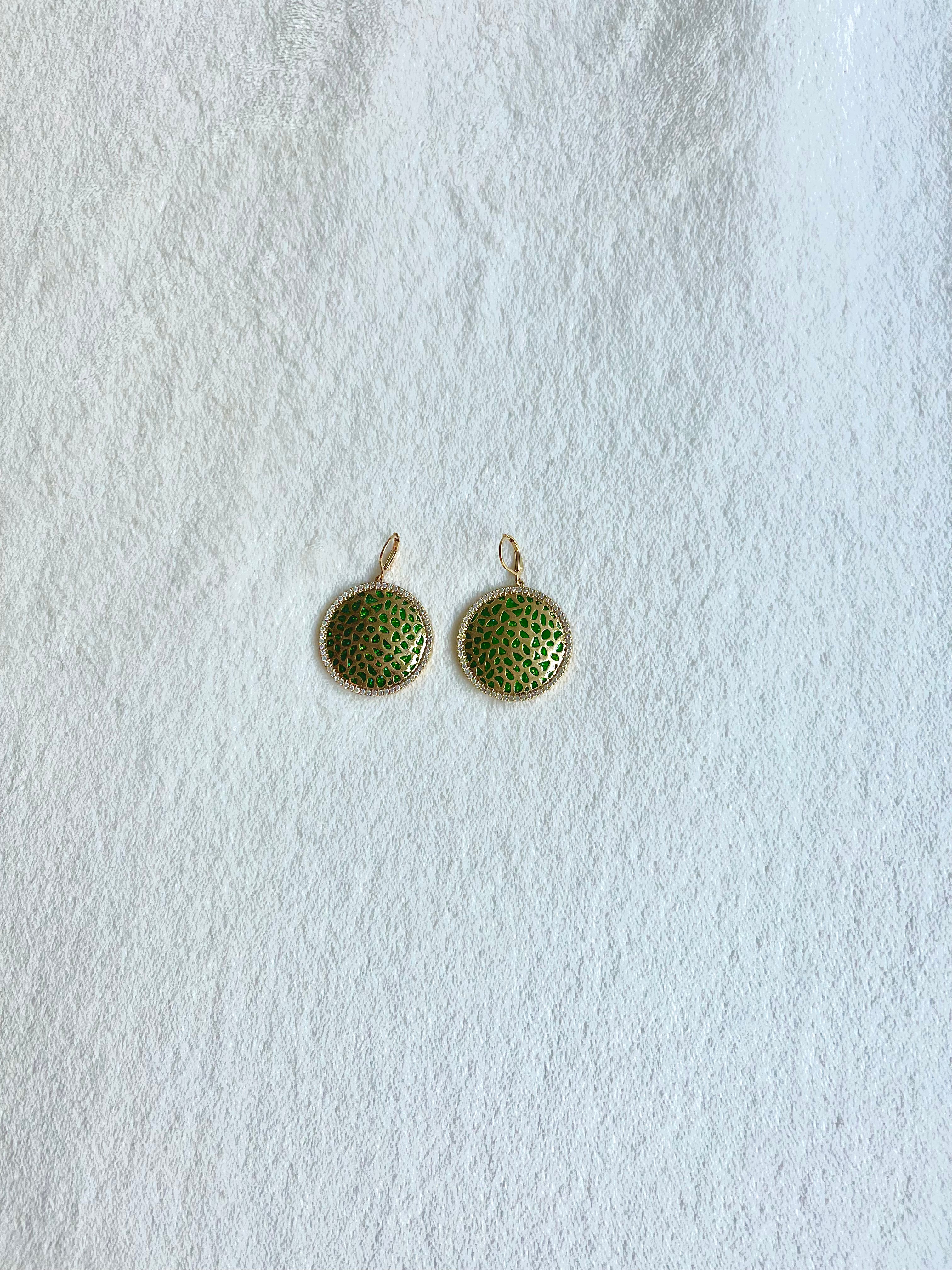 Asiyah's Collection - Green Royalty Earrings - Earring