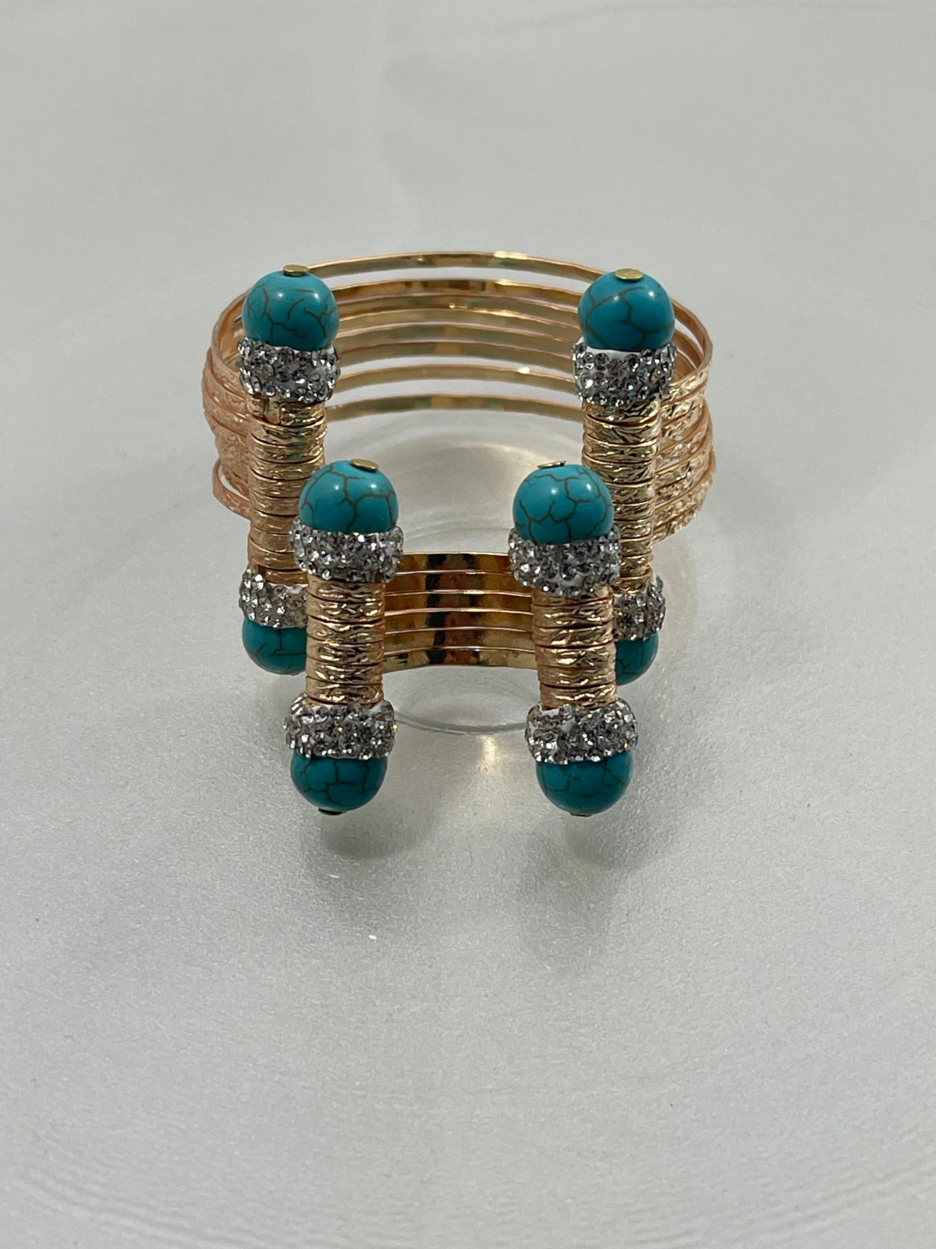 Asiyah's Collection - Handmade Freshwater Pearl Bracelet & Ring Set - Bracelet