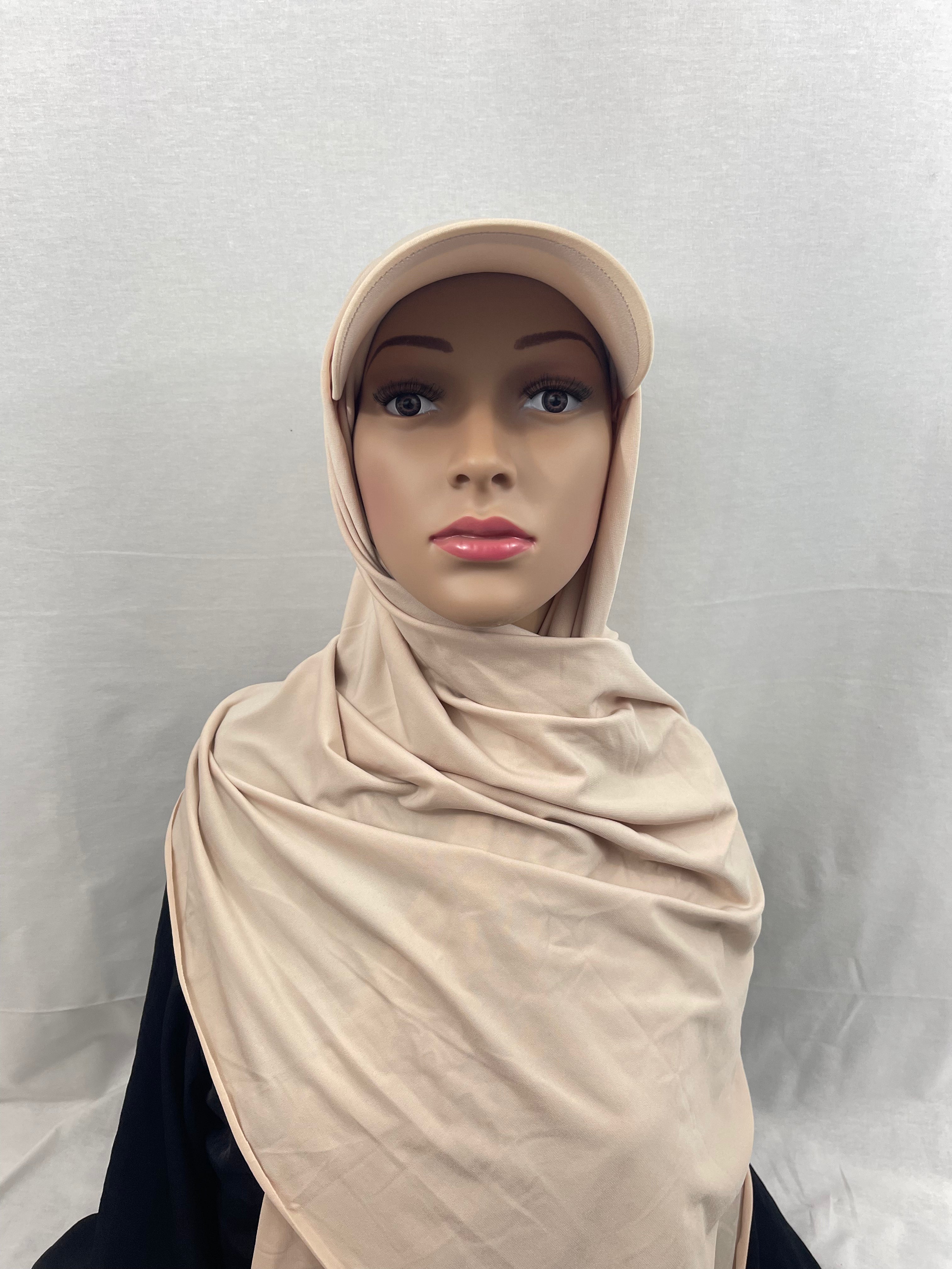 Premium Jersey Hijab with Cap - Asiyah's Collection