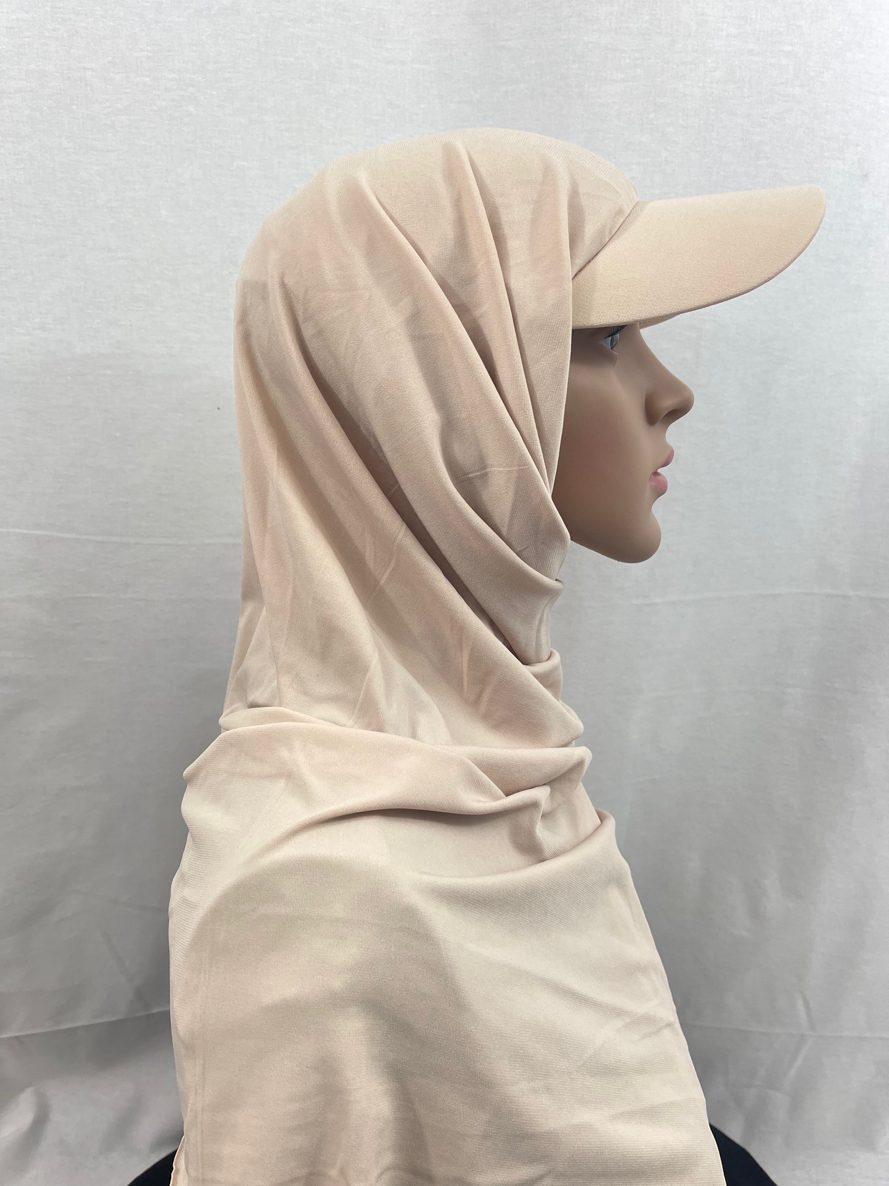 Premium Jersey Hijab with Cap - Asiyah's Collection