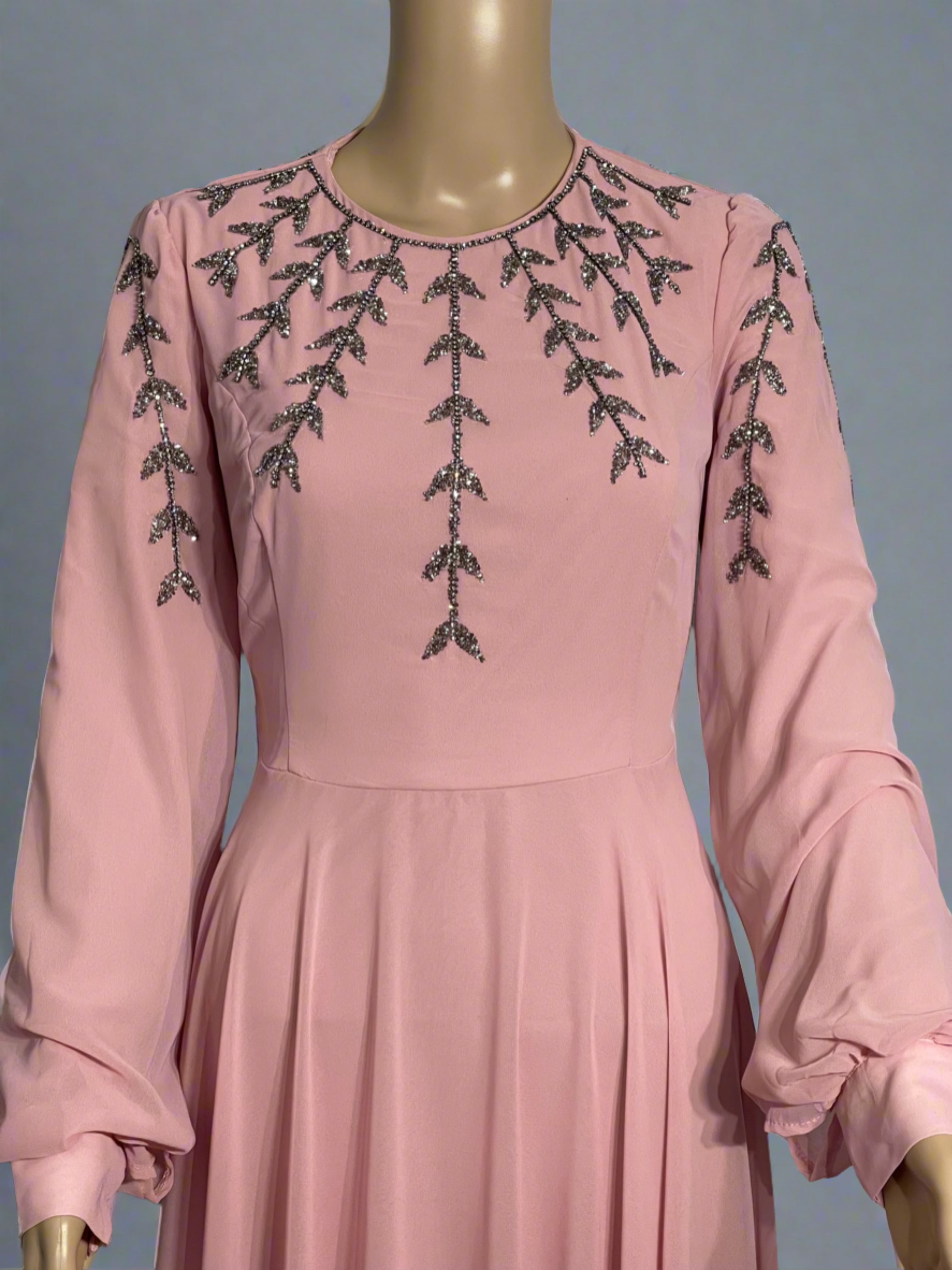 A-Line Formal Pink Maxi Dress | Elegant & Modest Occasion Wear