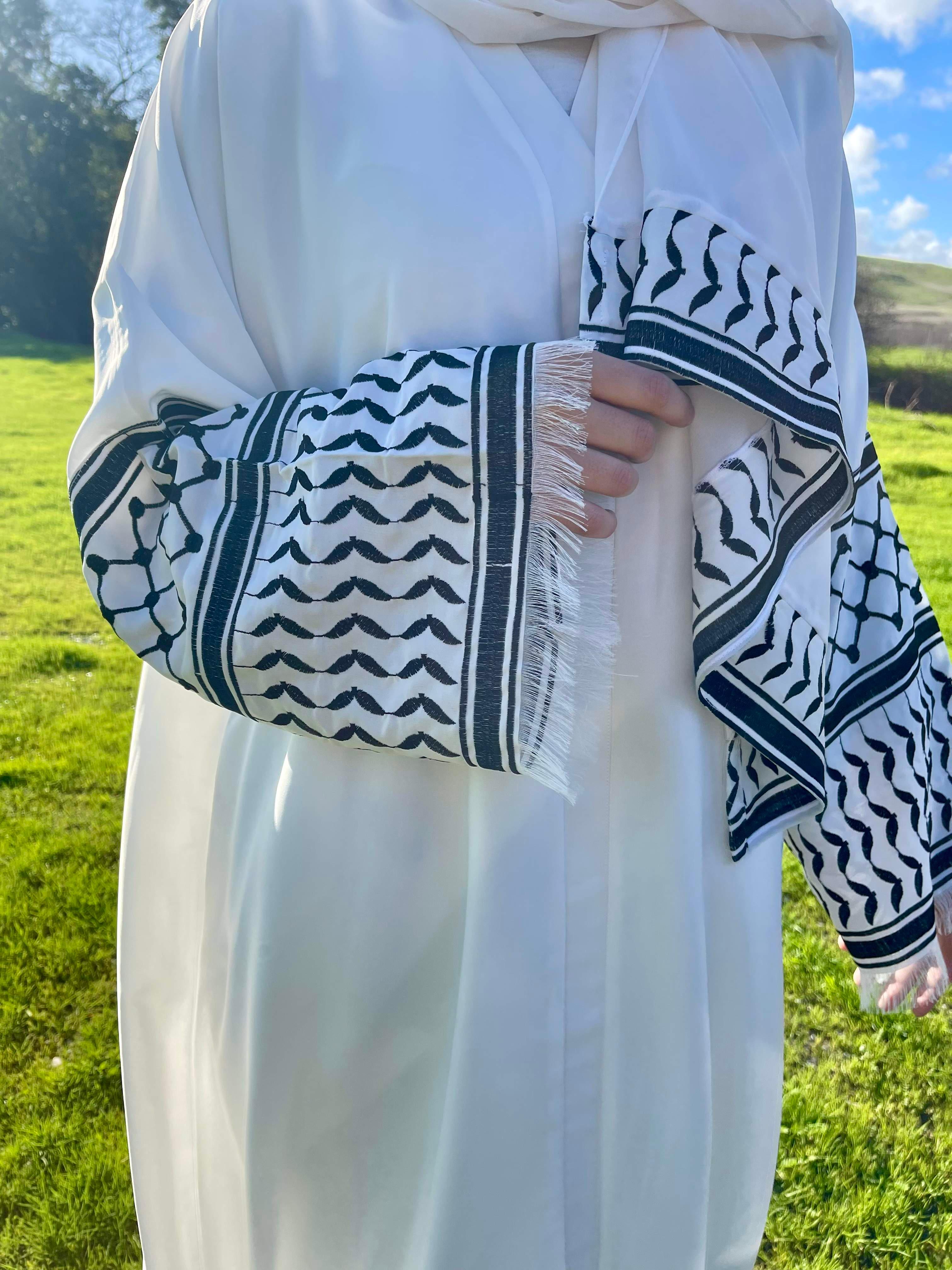Simple White Kuffiyeh Abaya | Modest & Chic Everyday Wear