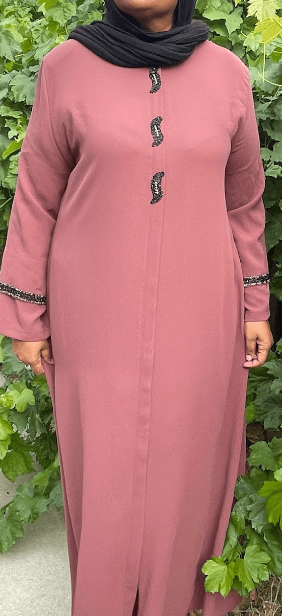 Plus Size Modest Pink Abaya | Elegant & Comfortable Fashion
