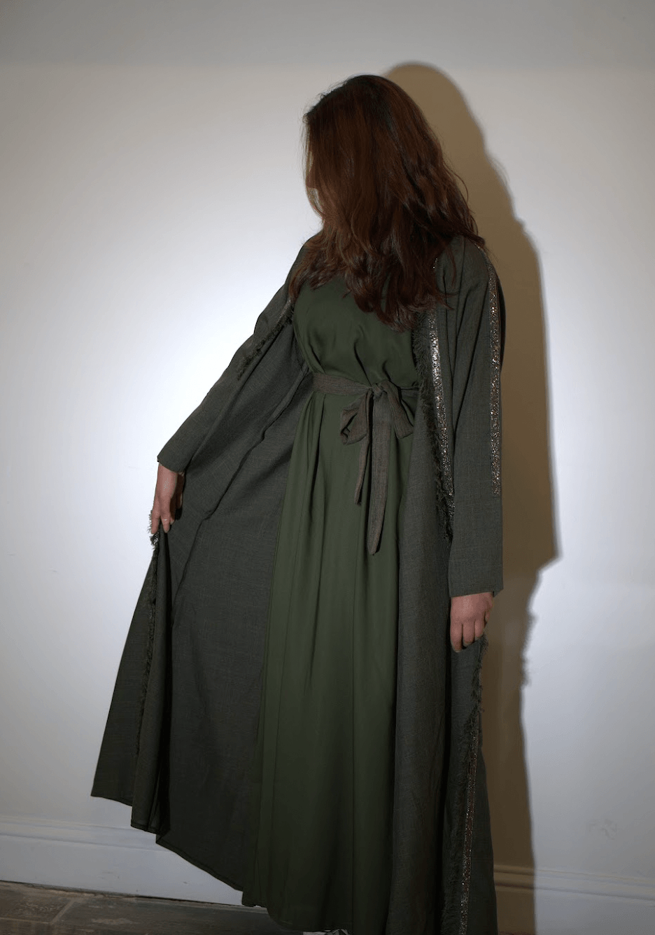 Rich Burgundy 4-Piece Abaya Set | Elegant & Modest Fashion – Asiyah’s Collection