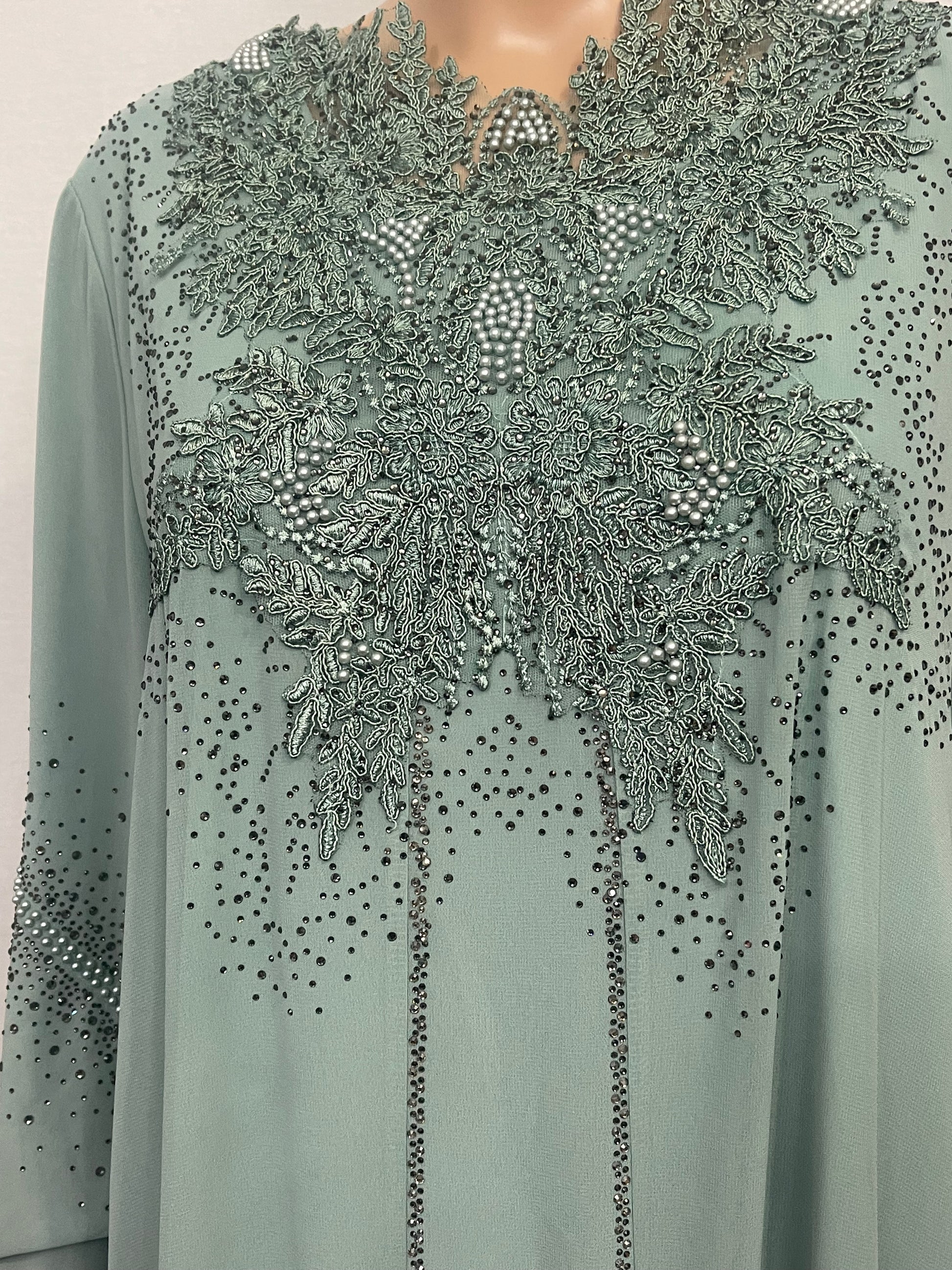 Light Green Dress - Asiyah's Collection