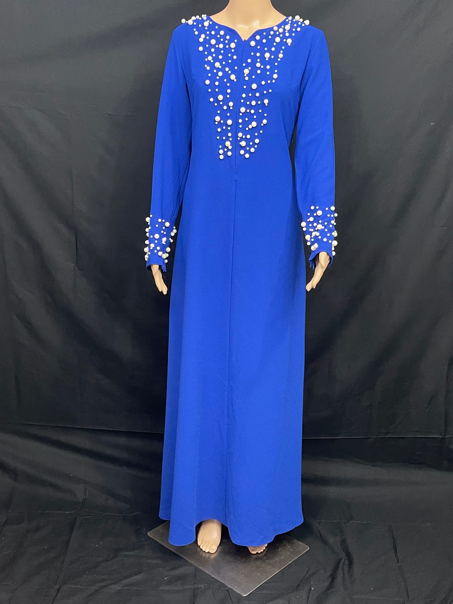 Elegant summer modest dress made of thin soft crepe fabric - Asiyah's Collection