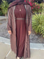 Rich Burgundy 4 Piece Abaya