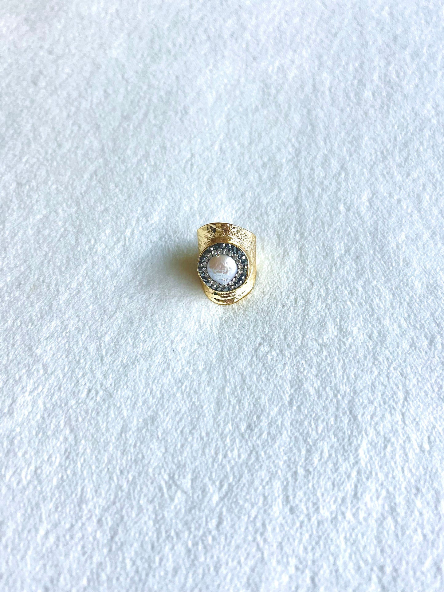 Adjustable Stain Resistant Pearl Ring