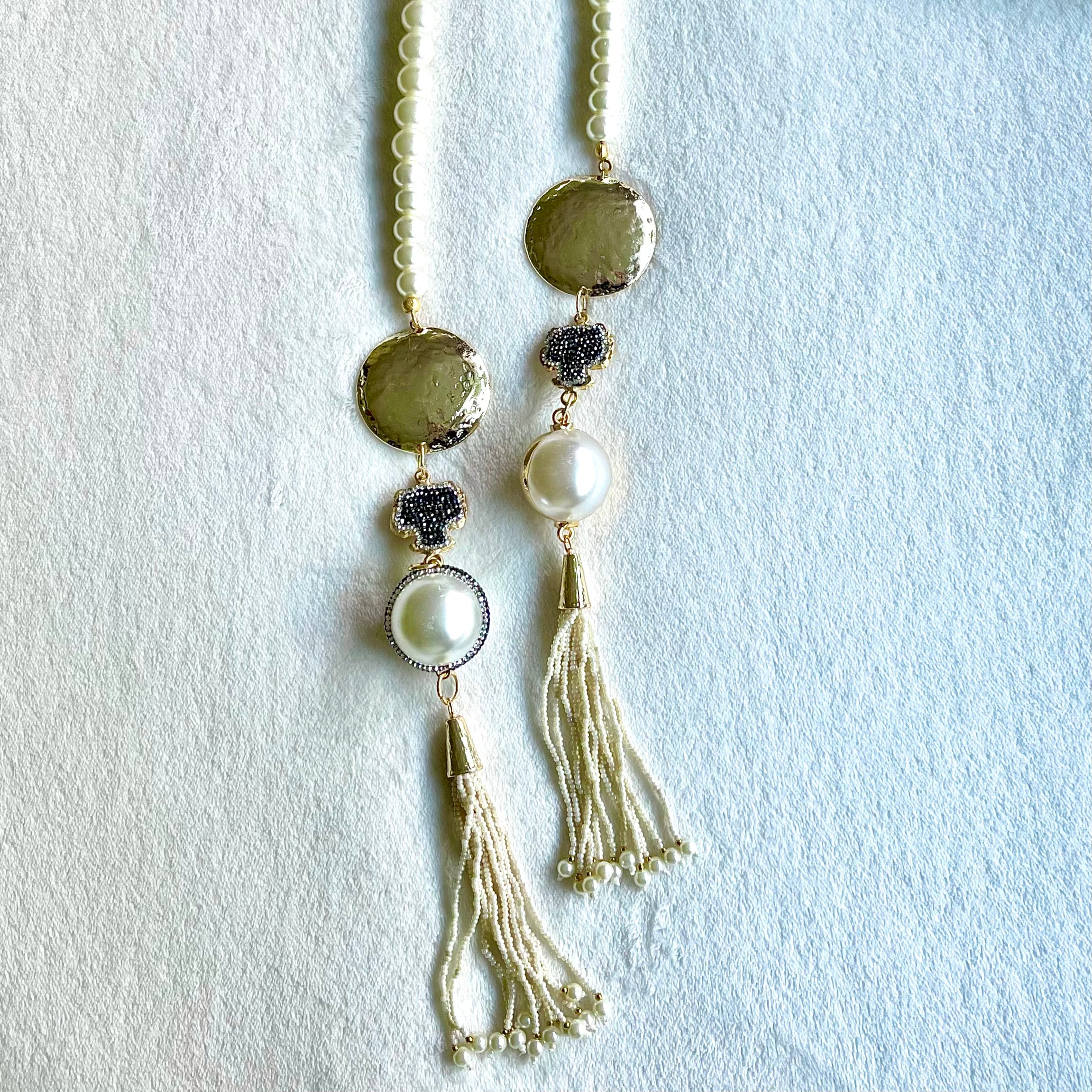 Unique Pearl Tassel Necklace