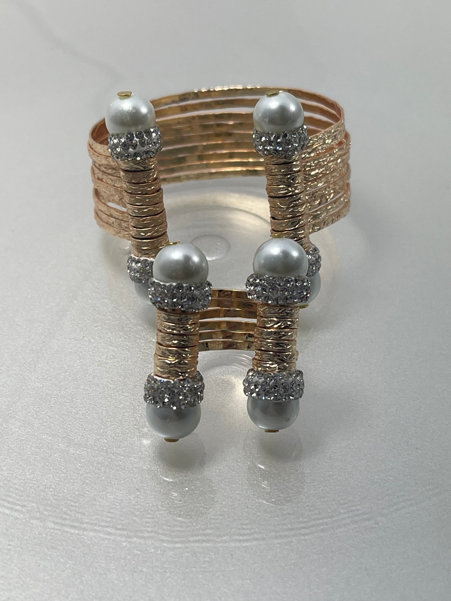 Handmade Freshwater Pearl Bracelet & Ring Set - Asiyah's Collection