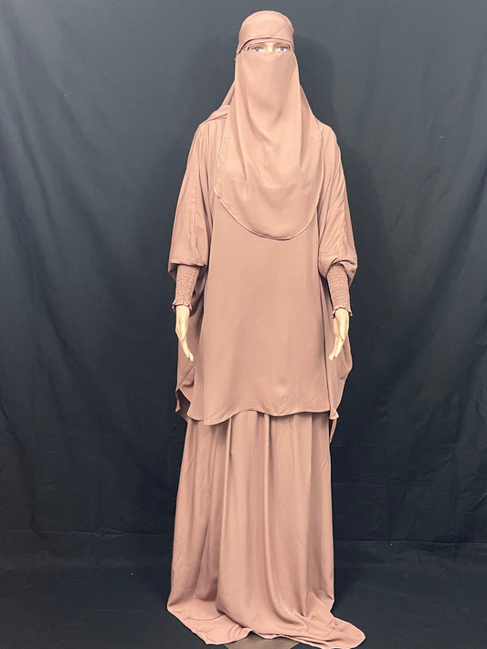 Three Piece Niqab Abaya Set - Asiyah's Collection