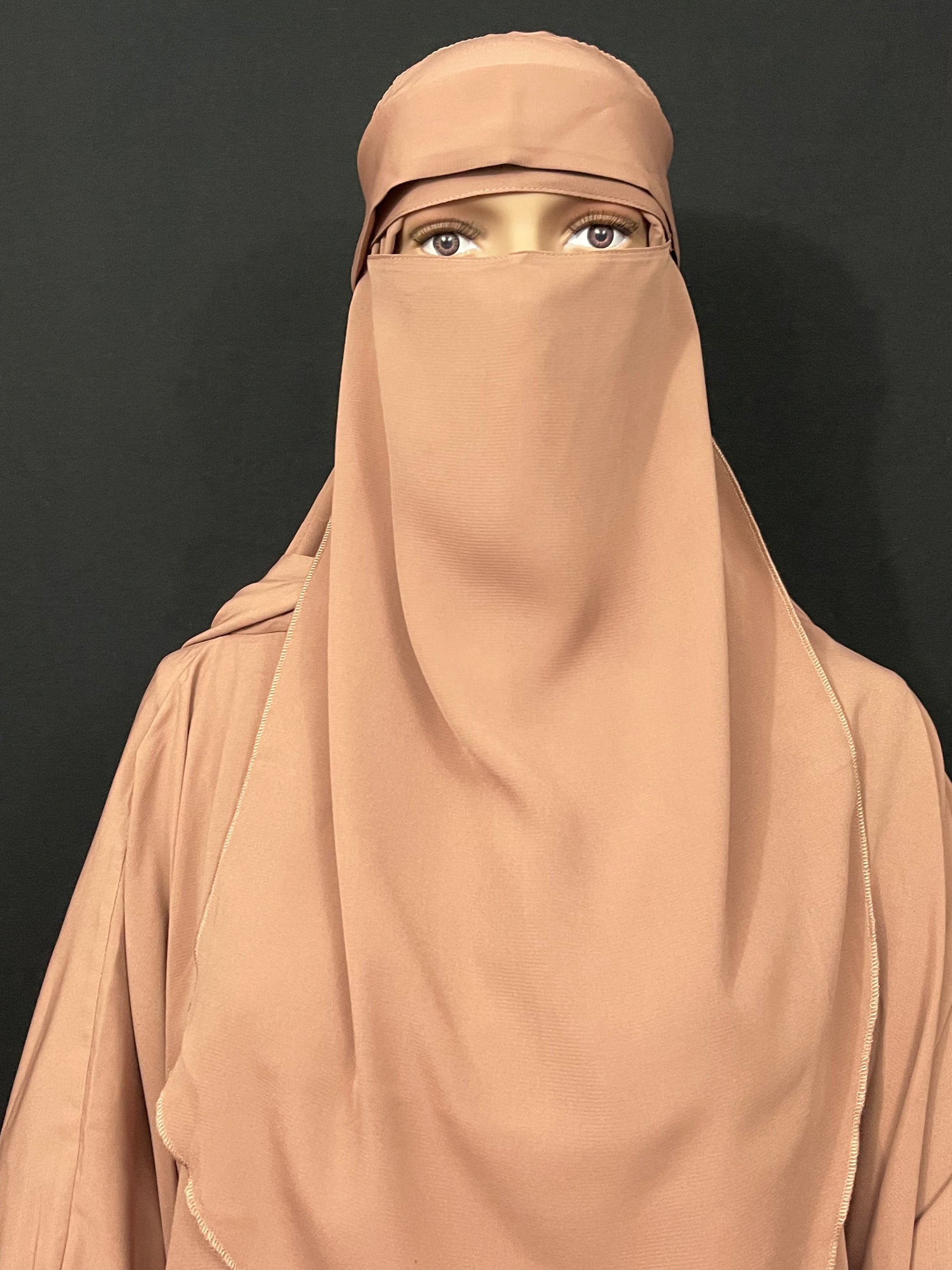 Three Piece Niqab Abaya Set - Asiyah's Collection