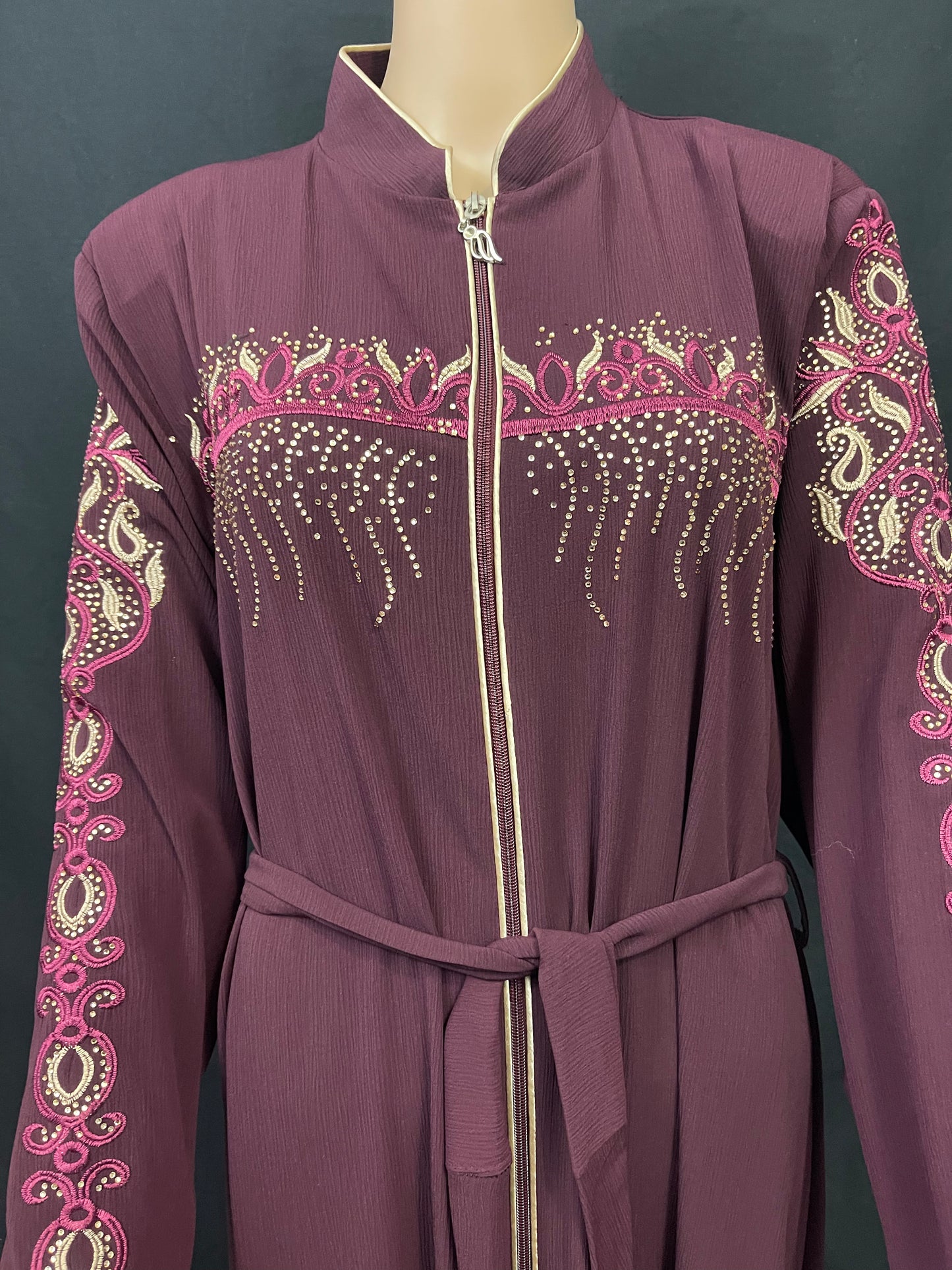 Embroidery Arabian Abaya