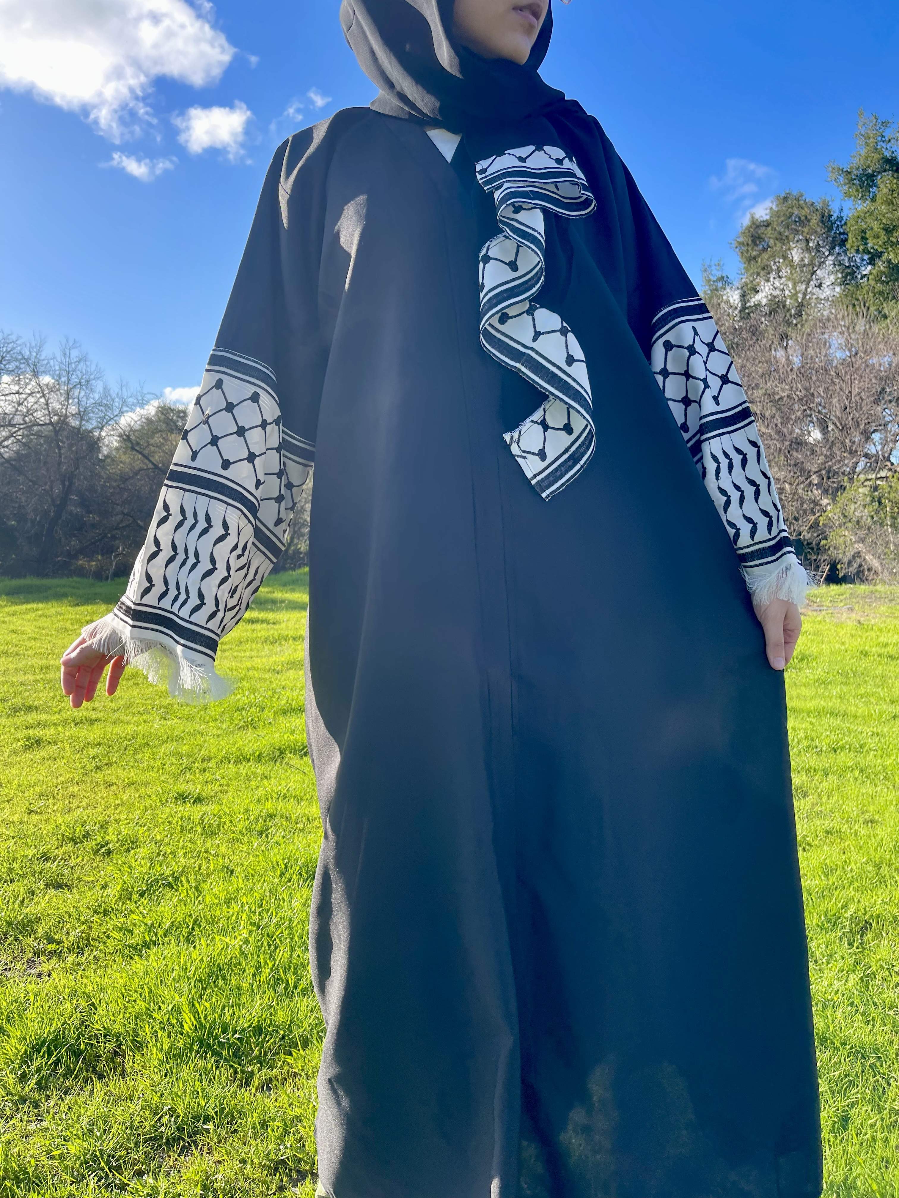 Simple Kuffiyeh Abaya