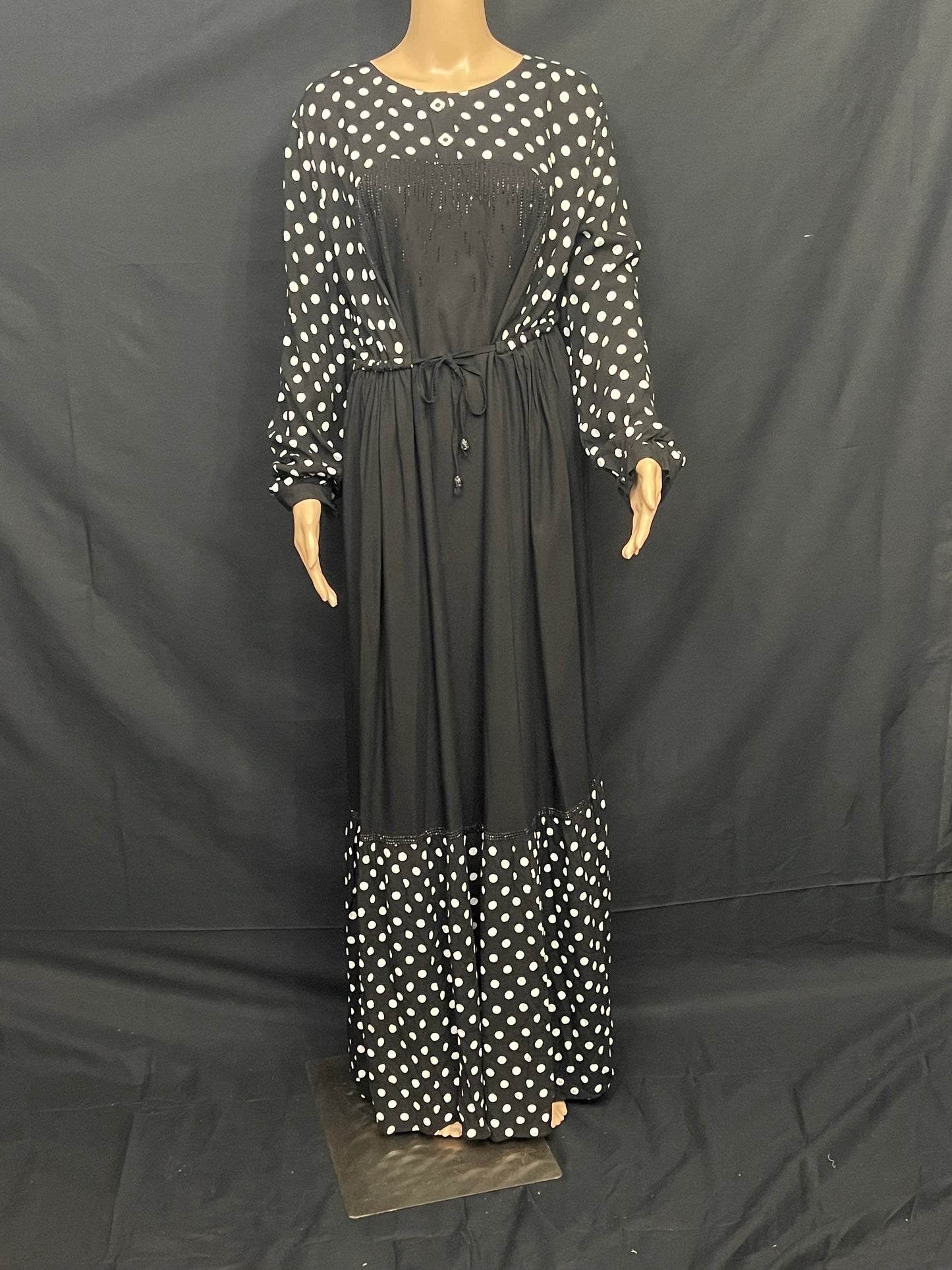 White Black Dress - Asiyah's Collection