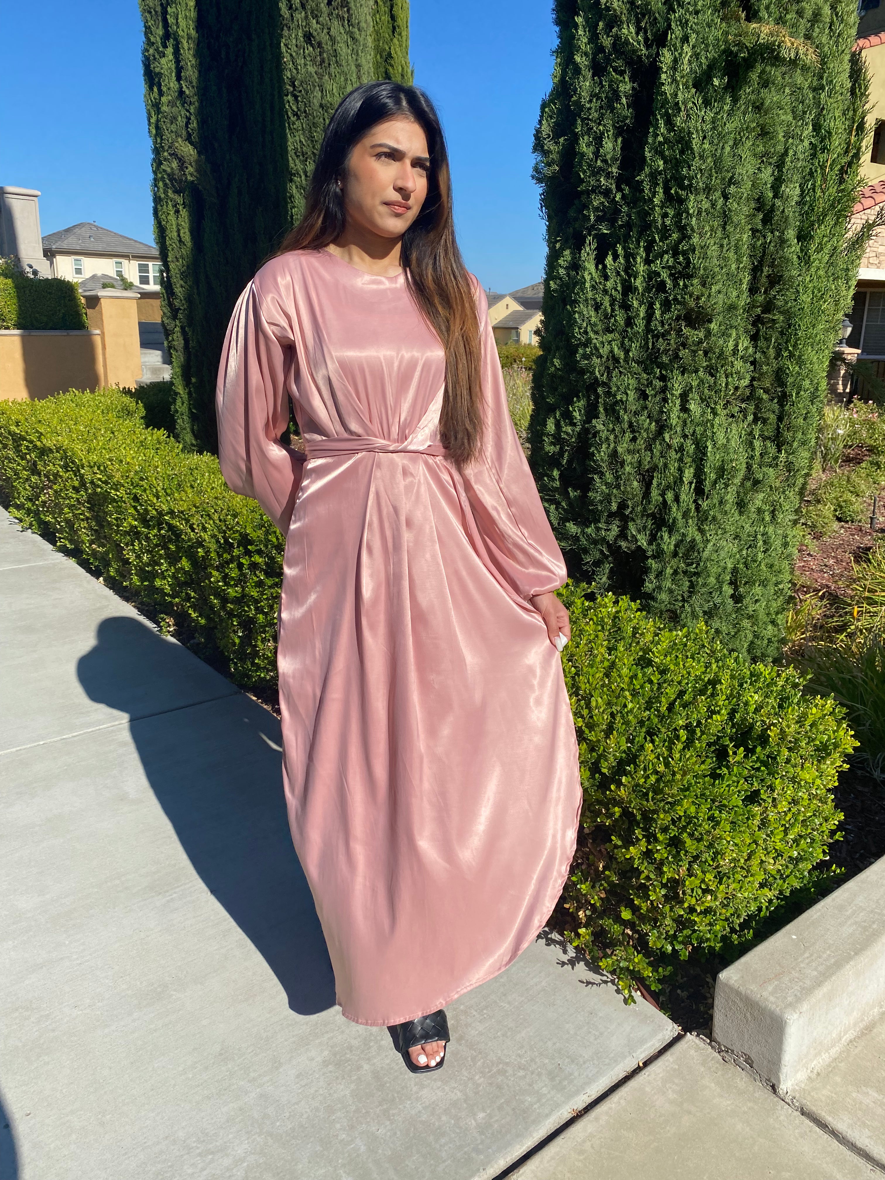 Tie Waist Maxi Dress. - Asiyah's Collection