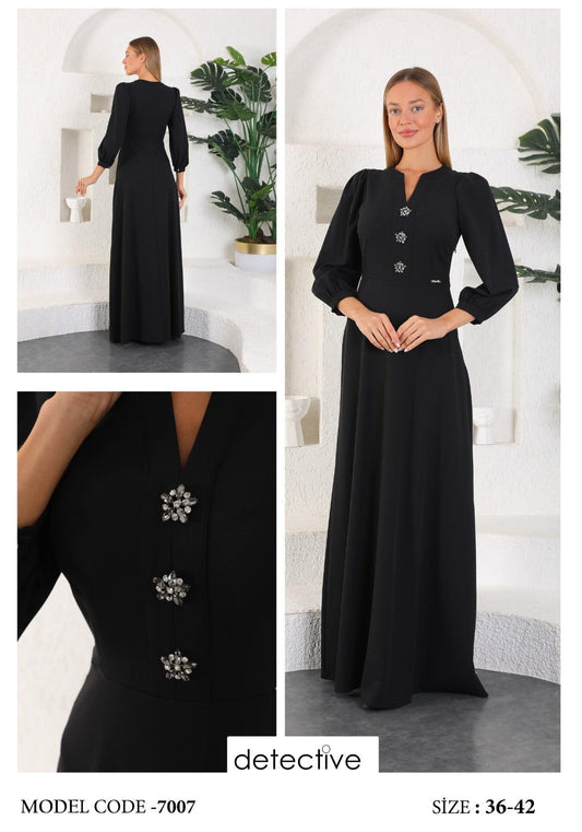 Modest A-line Maxi Dress - Asiyah's Collection
